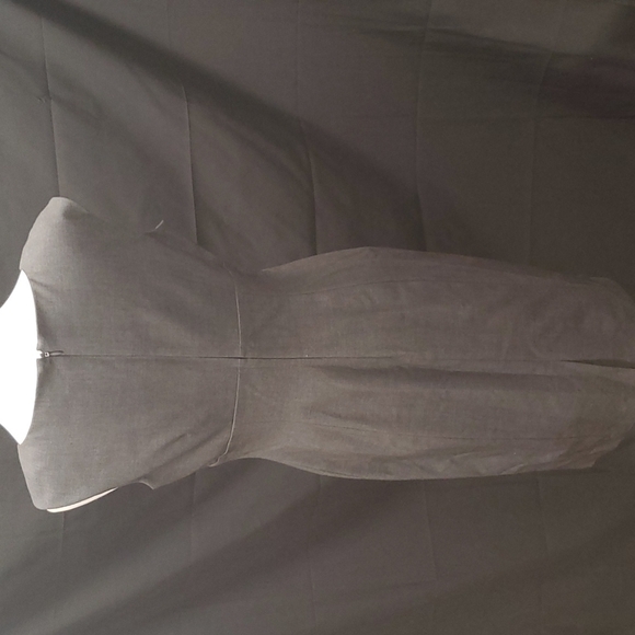 Calvin Klein Grey Midi Dress SZ 8 - Picture 4 of 6